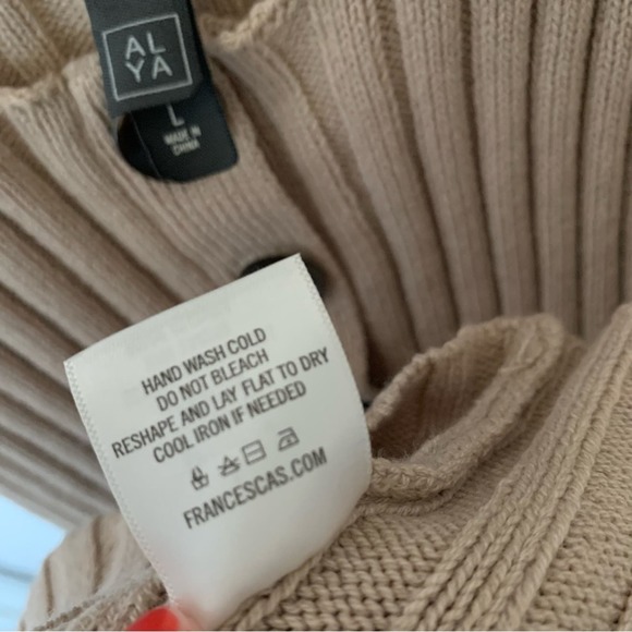 Francescas ALYA | Y2K size Large knit sweater top with buttons sleeveless 90's - Picture 10 of 12